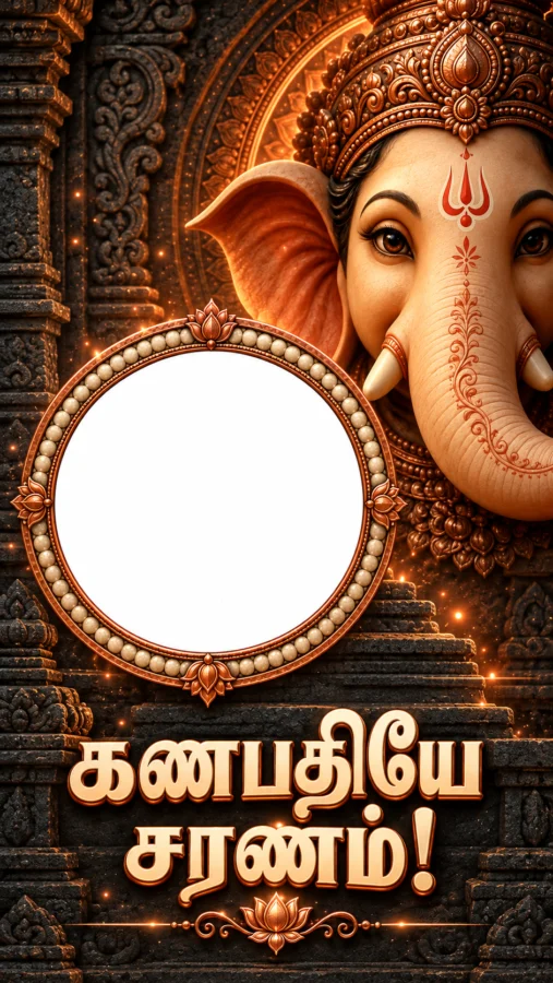 கணபதியே சரணம் – Tamil Vinayagar Photo Frame
