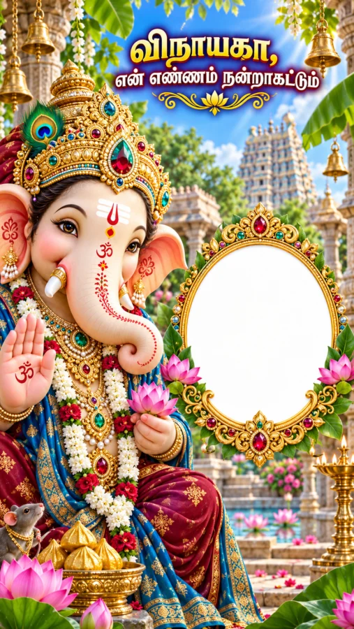 விநாயகர் போட்டோ ஃபிரேம் – என் எண்ணம் நன்றாகட்டும்