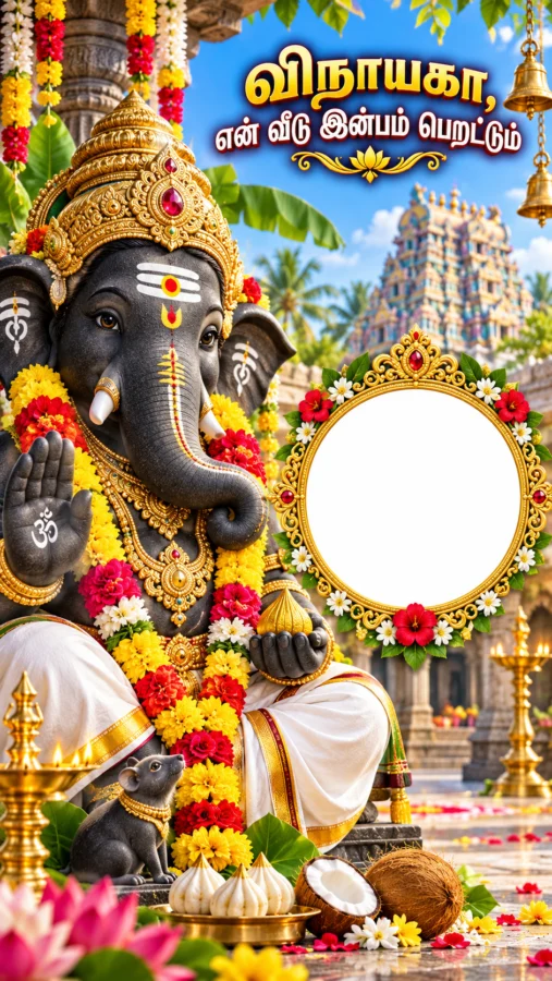 விநாயகர் போட்டோ ஃபிரேம் – என் மன ஆசைகள் எல்லாம் நிறைவேறட்டும்