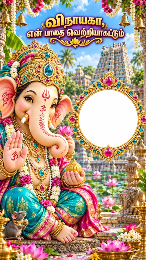 விநாயகர் போட்டோ ஃபிரேம் – என் பாதை வெற்றியாகட்டும்