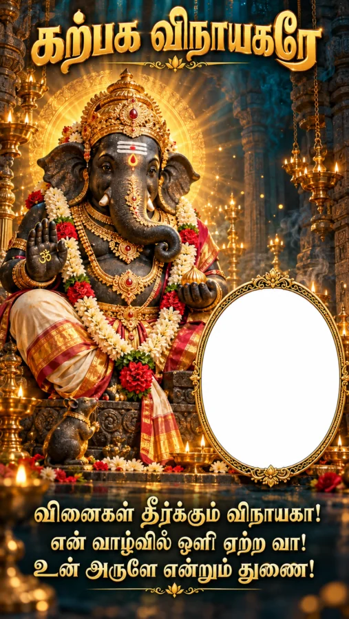 கற்பக விநாயகர் Photo Frame – உங்கள் புகைப்படத்துடன்