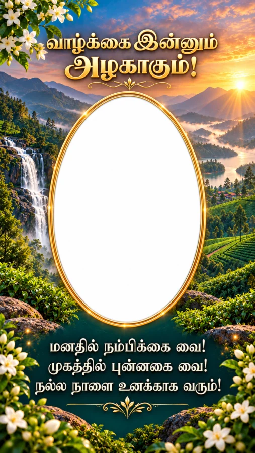தமிழ் தன்னம்பிக்கை Photo Frame – வாழ்க்கை இன்னும் அழகாகும்