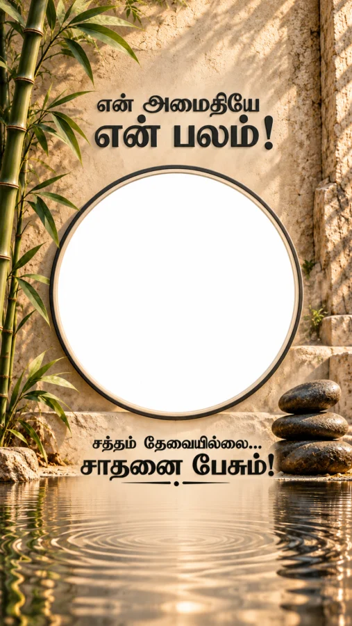 என் அமைதியே என் பலம் – Tamil Photo Frame